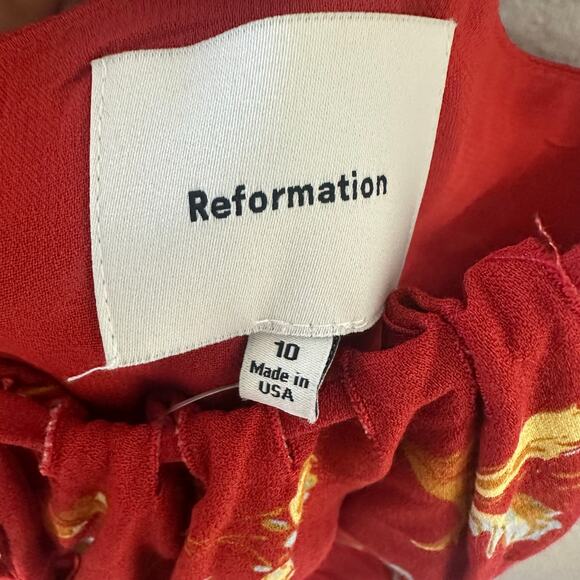 NWT REFORMATION ‘Camira Floral Empire Waist Dress Slipdress - Picture 5 of 8